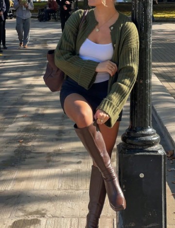 Cardigan SHEIN, verde