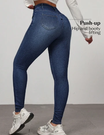 Pantaloni SHEIN, albastru