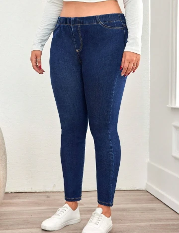 Blugi SHEIN CURVE, albastru