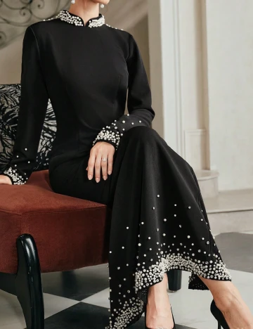 Rochie lunga Anewsta, negru