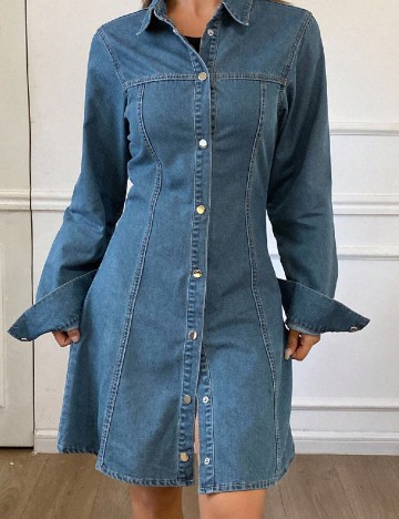 
						Rochie scurta Dazy, albastru