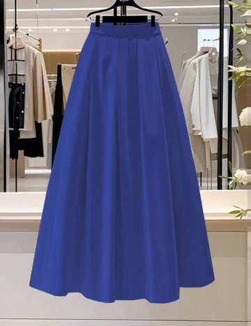 
						Fusta SHEIN, albastru