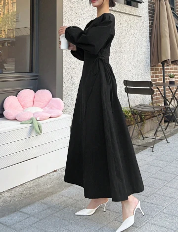 Rochie lunga Dazy, negru