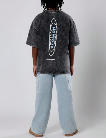 Blugi Shein Kids, albastru