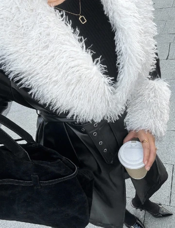 Trench SHEIN CURVE, negru