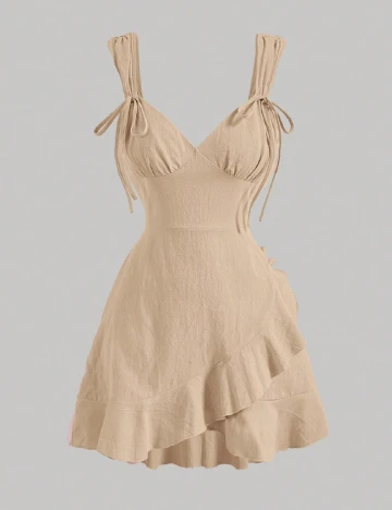 Rochie scurta SHEIN, crem