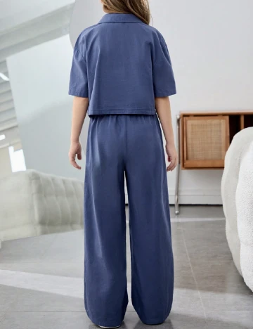 Compleu Shein Kids, bleumarin