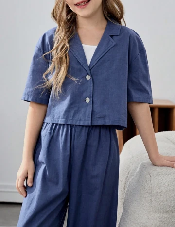 Compleu Shein Kids, bleumarin