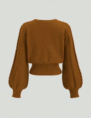 Cardigan SHEIN, maro