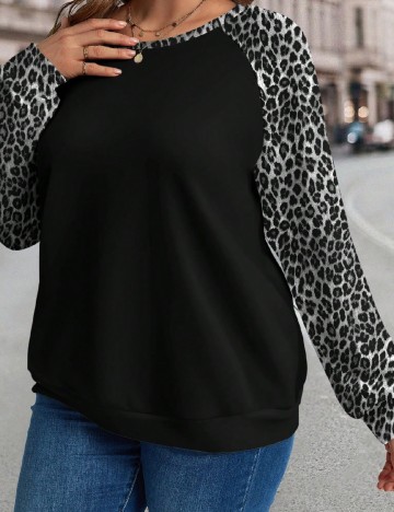 Bluza SHEIN CURVE, negru