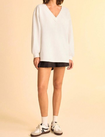 Bluza Oversize SHEIN, alb