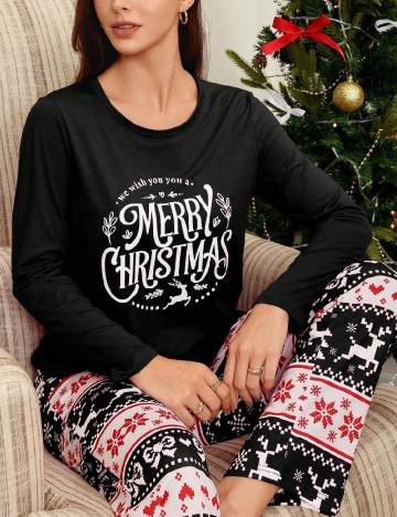 
						Pijama SHEIN, negru