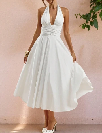 Rochie medie SHEIN, alb