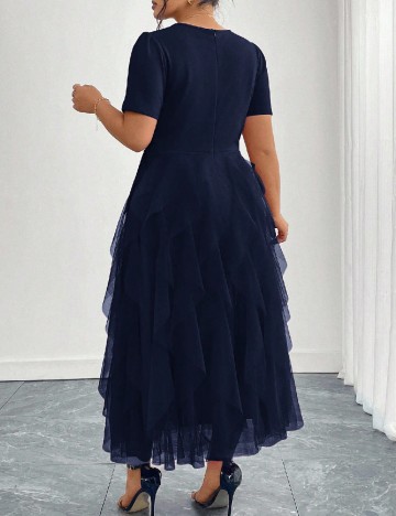 Rochie lunga SHEIN CURVE, bleumarin