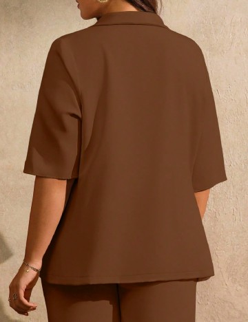 Sacou SHEIN CURVE, maro