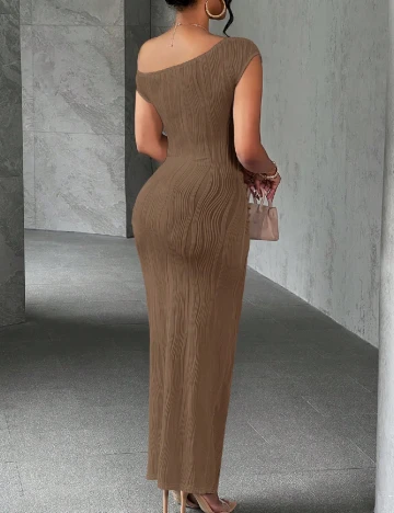 Rochie lunga SHEIN CURVE, maro