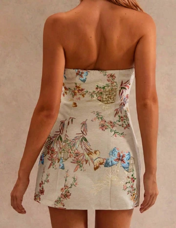 Rochie scurta SHEIN, crem