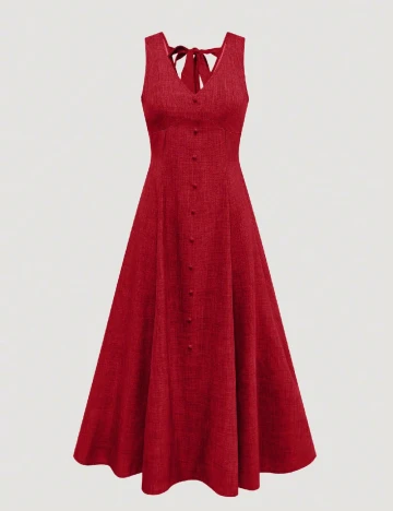 Rochie medie SHEIN CURVE, rosu