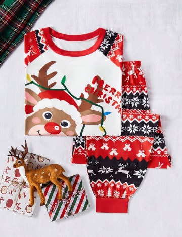 Pijama SHEIN CURVE, mix culori