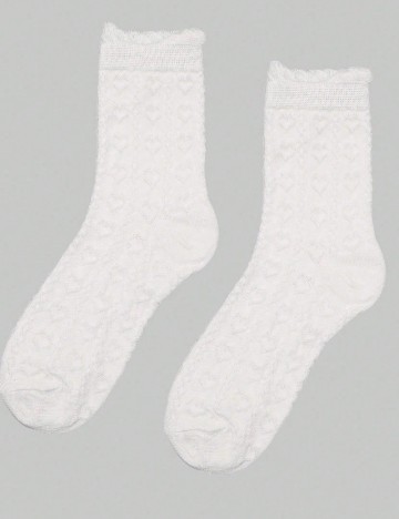 Set sosete 5 perechi Romwe, alb