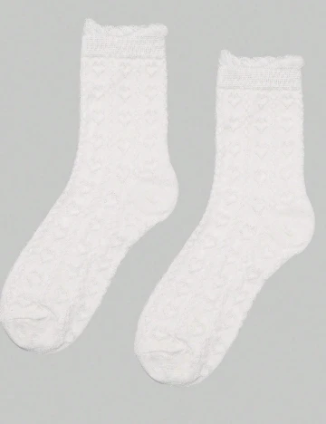 Set sosete 5 perechi Romwe, alb