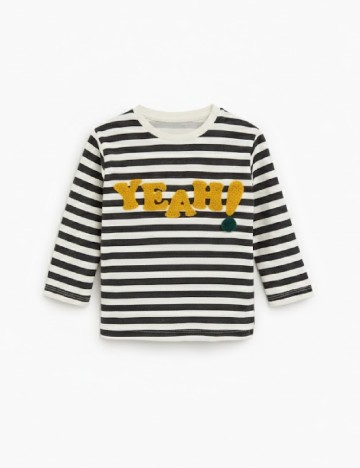 Bluza Zara, albastru/alb