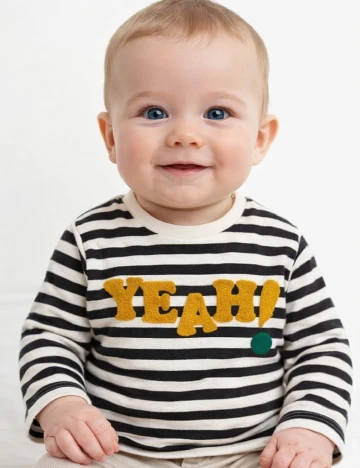 Bluza Zara, albastru/alb