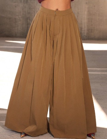 Pantaloni SHEIN, maro