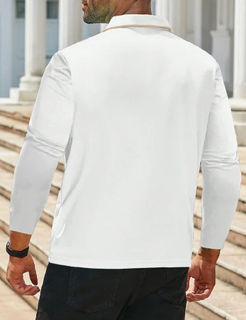 Bluza SHEIN Plus Size Men, alb