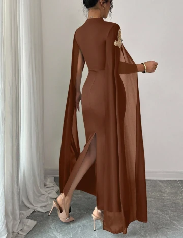 Rochie lunga SHEIN, maro