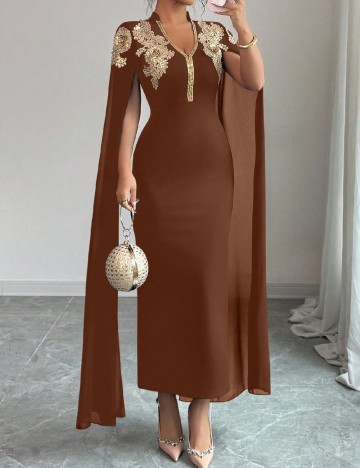 Rochie lunga SHEIN, maro