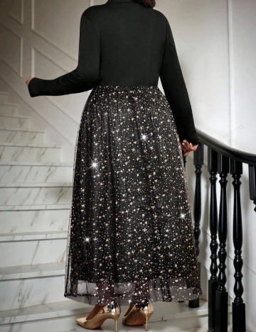 Rochie lunga SHEIN CURVE, negru