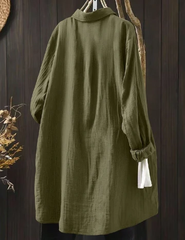 Camasa SHEIN CURVE, verde