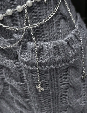 Rochie scurta SHEIN, gri