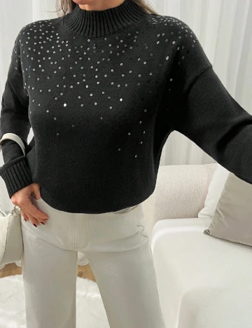 Bluza Oversize SHEIN, negru