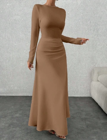 Rochie lunga SHEIN, maro