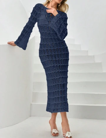 Rochie de plaja SHEIN, bleumarin