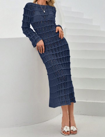 Rochie de plaja SHEIN, bleumarin