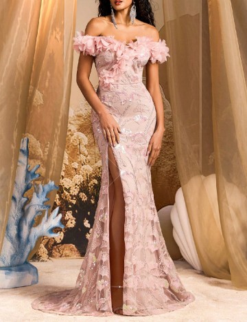 
						Rochie lunga SHEIN, roz