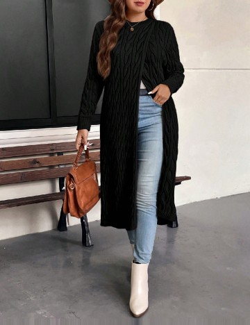 Pulover SHEIN CURVE, negru