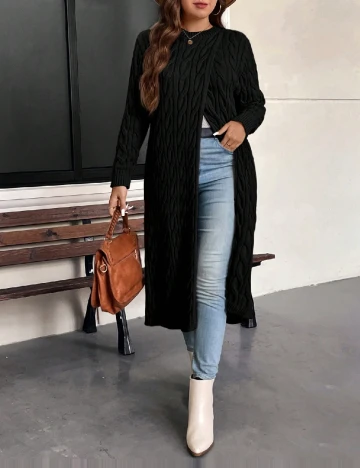 Pulover SHEIN CURVE, negru