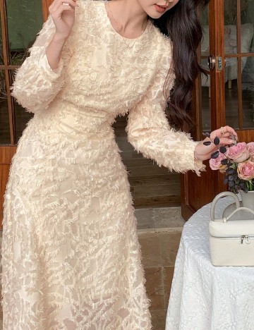 Rochie medie Dazy, galben