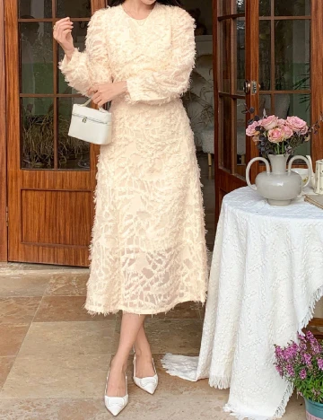 Rochie medie Dazy, galben