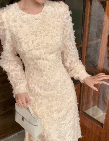 Rochie medie Dazy, galben