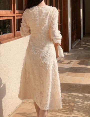 Rochie medie Dazy, galben