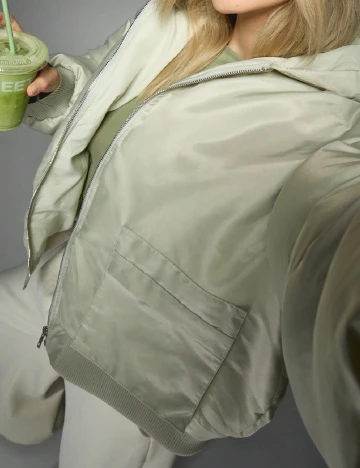 Geaca Missguided, verde