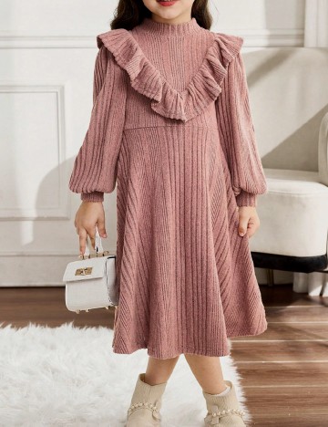 
						Rochie Shein Kids, roz pudra inchis