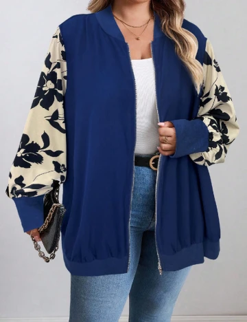 Jacheta SHEIN CURVE, bleumarin