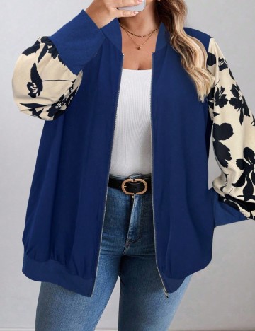 Jacheta SHEIN CURVE, bleumarin