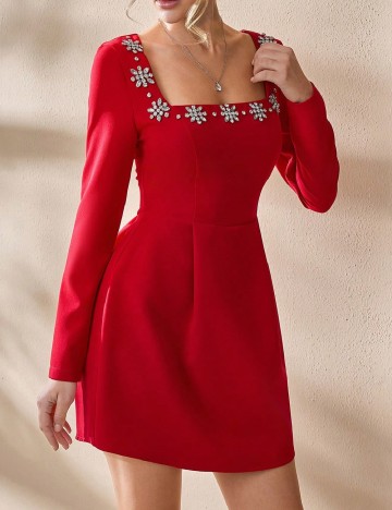 Rochie scurta SHEIN, rosu